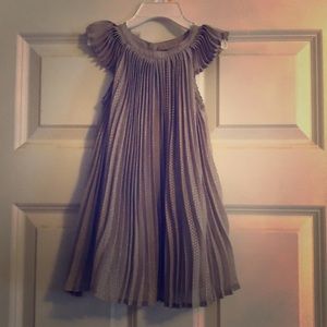 Grey dress with silver dots